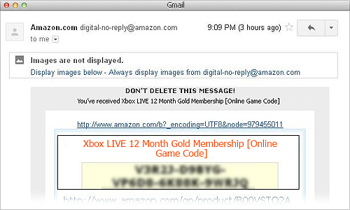 xbox live gold amazon code